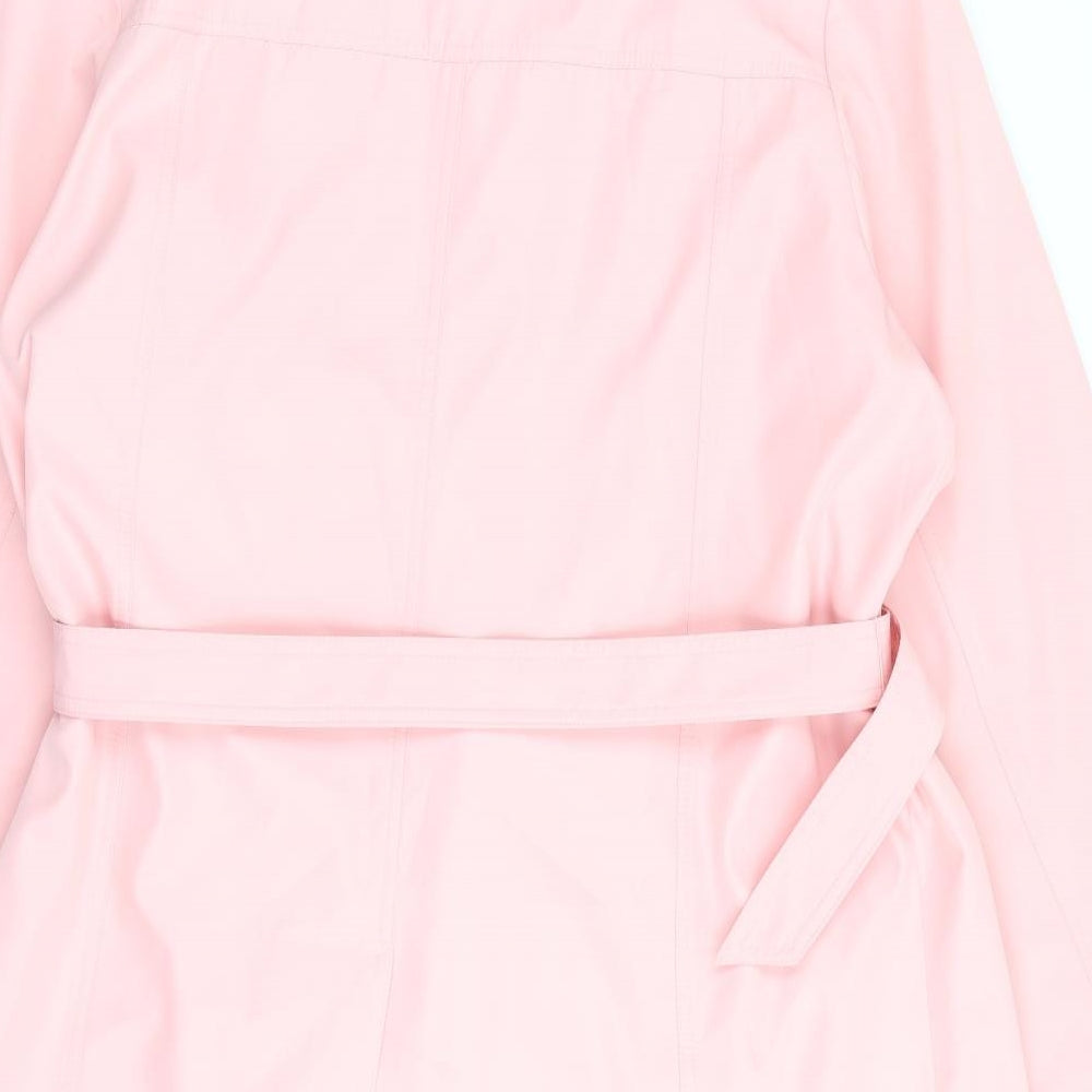 Klass Womens Pink   Rain Coat Coat Size 18  Snap