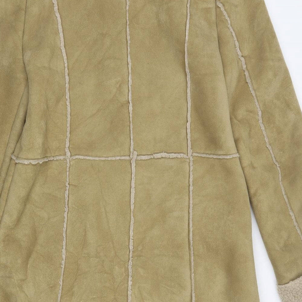 Nikita Womens Beige   Overcoat Jacket Size L  Button