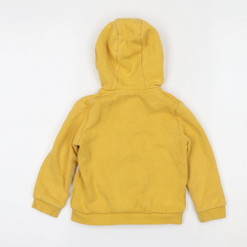 Fred and Flo  Yellow  Cotton Full Zip Jumper Size 18-24 Months  Zip