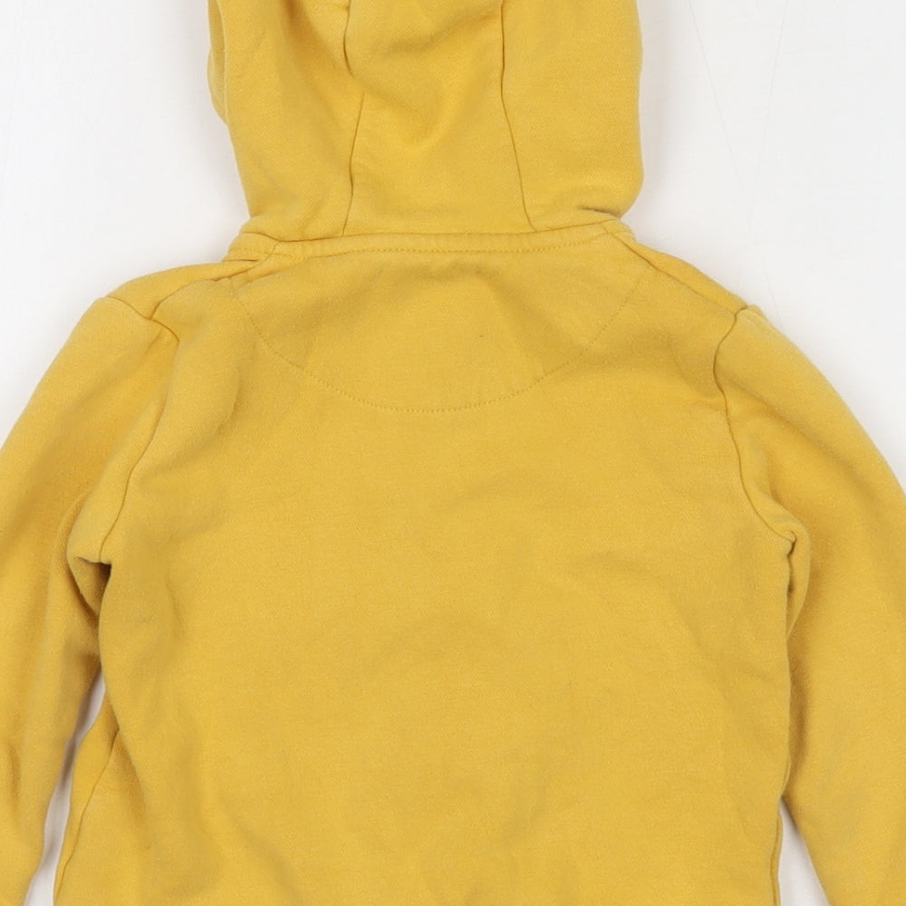 Fred and Flo  Yellow  Cotton Full Zip Jumper Size 18-24 Months  Zip