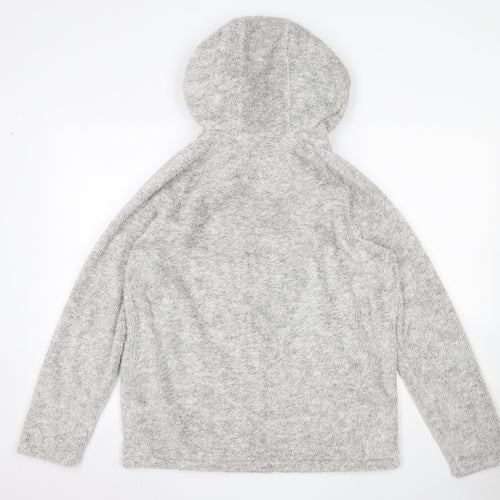 Marks and Spencer Womens Grey  100% Polyester Pullover Hoodie Size 12   - Tatty Teddy Me to You