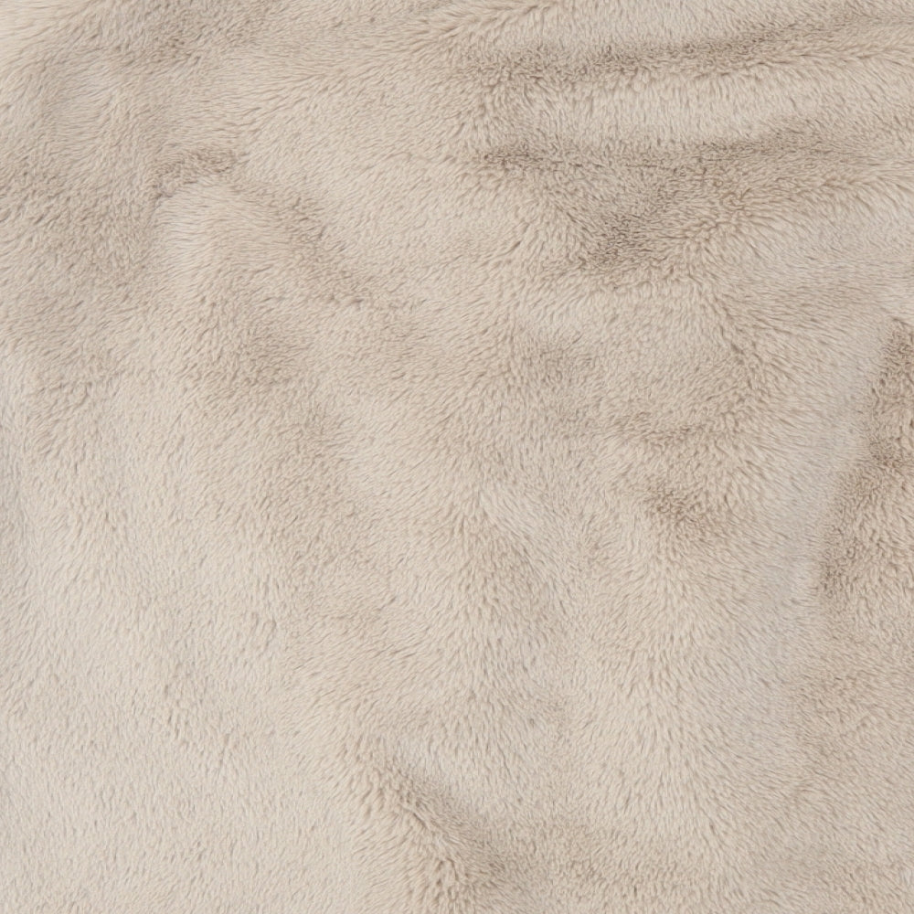 New Look Womens Beige   Jacket  Size 14  Hook & Eye - Faux Fur