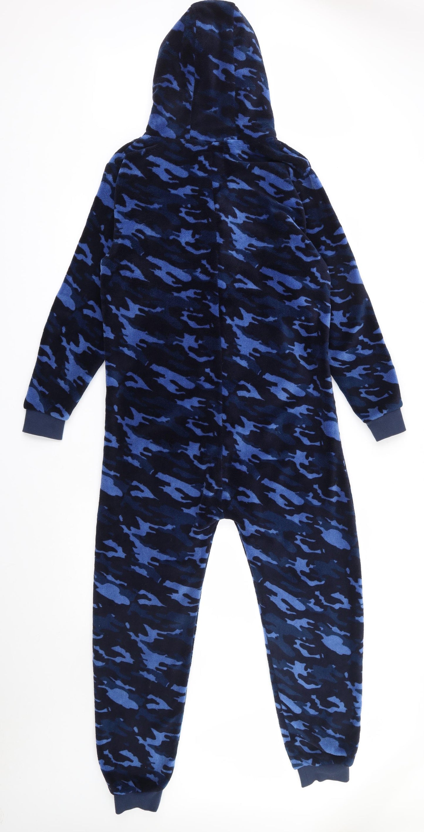 NEXT Boys Blue Camouflage 100% Polyester  One Piece Size 11 Years  Zip