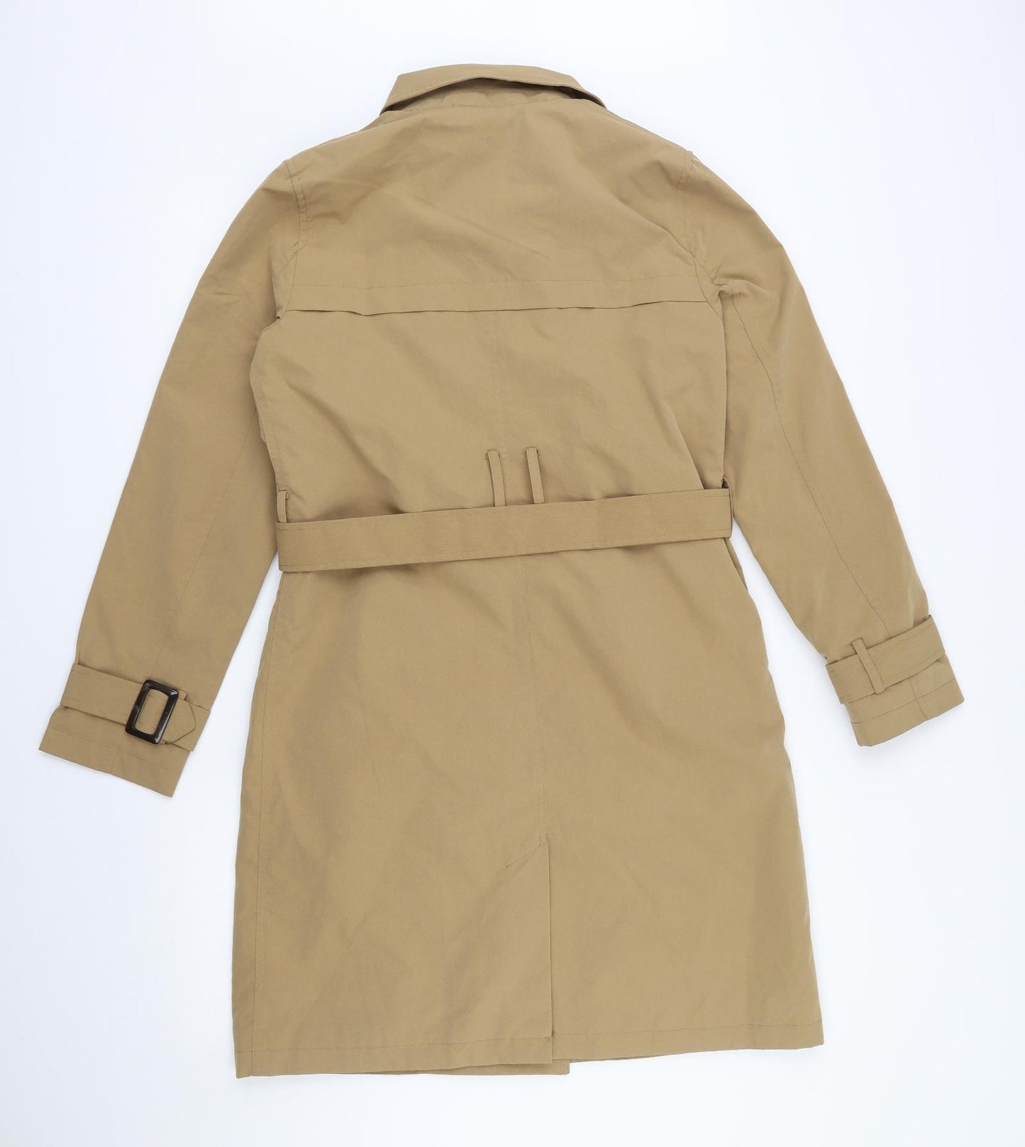New Look Womens Beige   Trench Coat Coat Size 8  Button