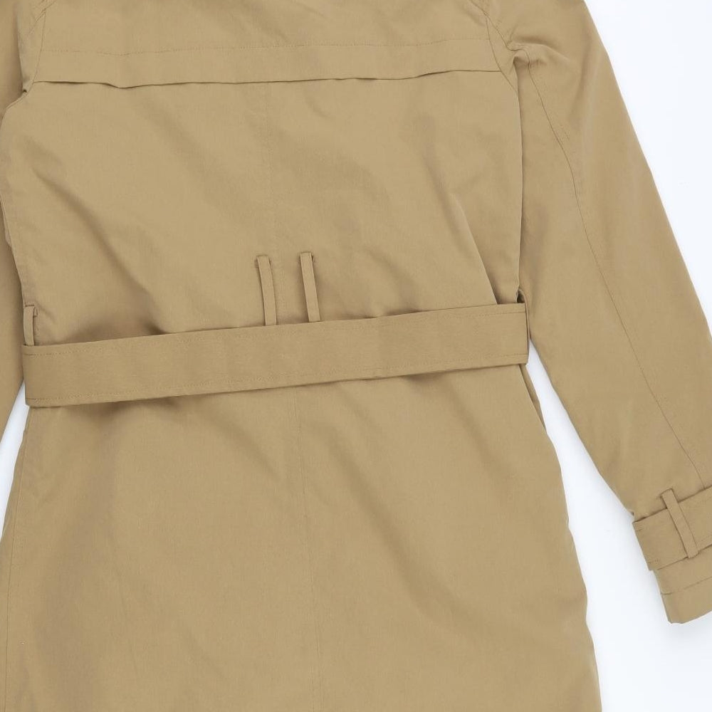 New Look Womens Beige   Trench Coat Coat Size 8  Button