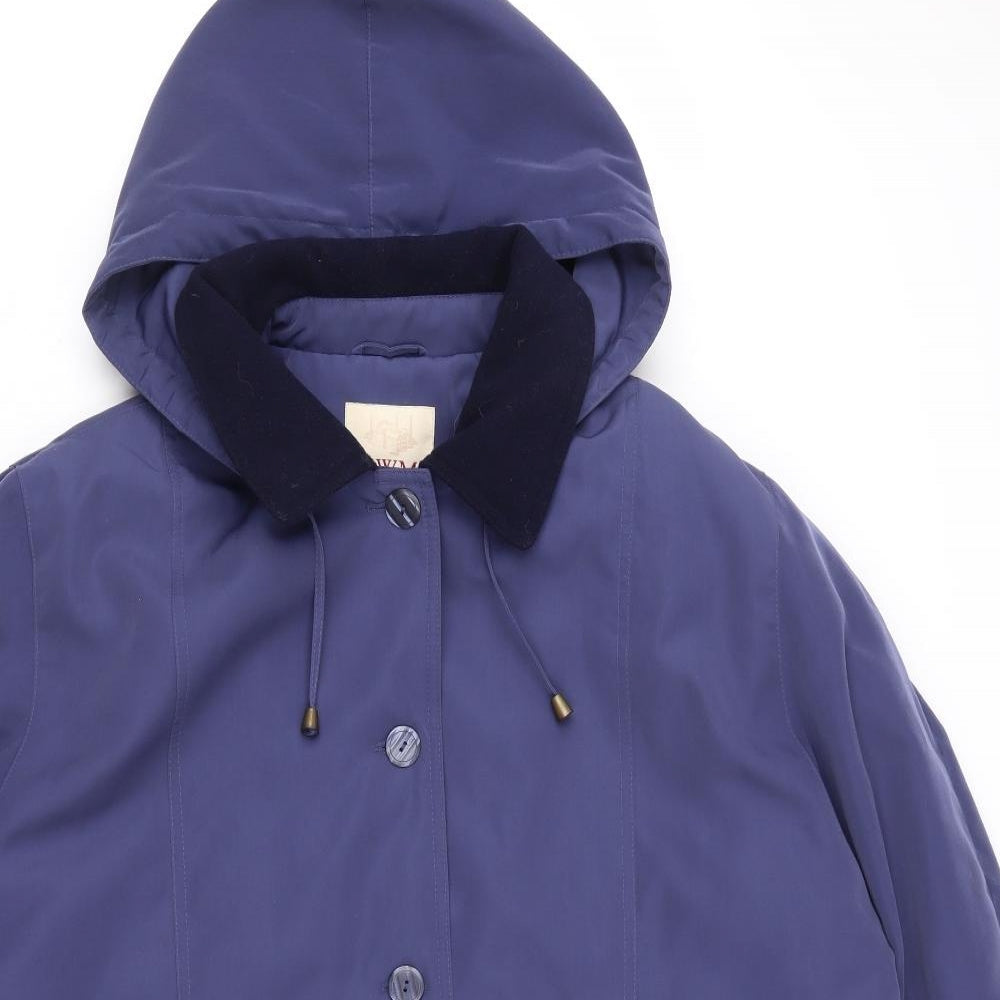 EWM Womens Blue   Parka Coat Size 20  Button