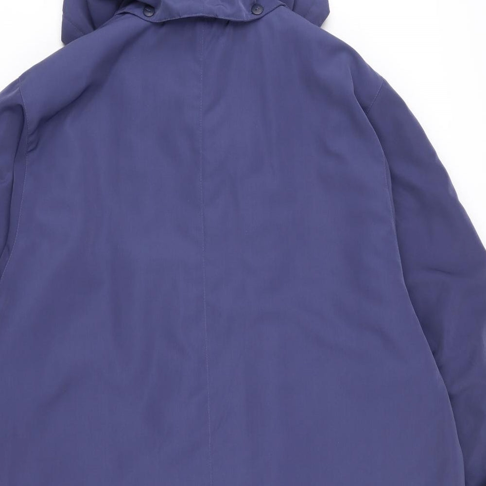 EWM Womens Blue   Parka Coat Size 20  Button