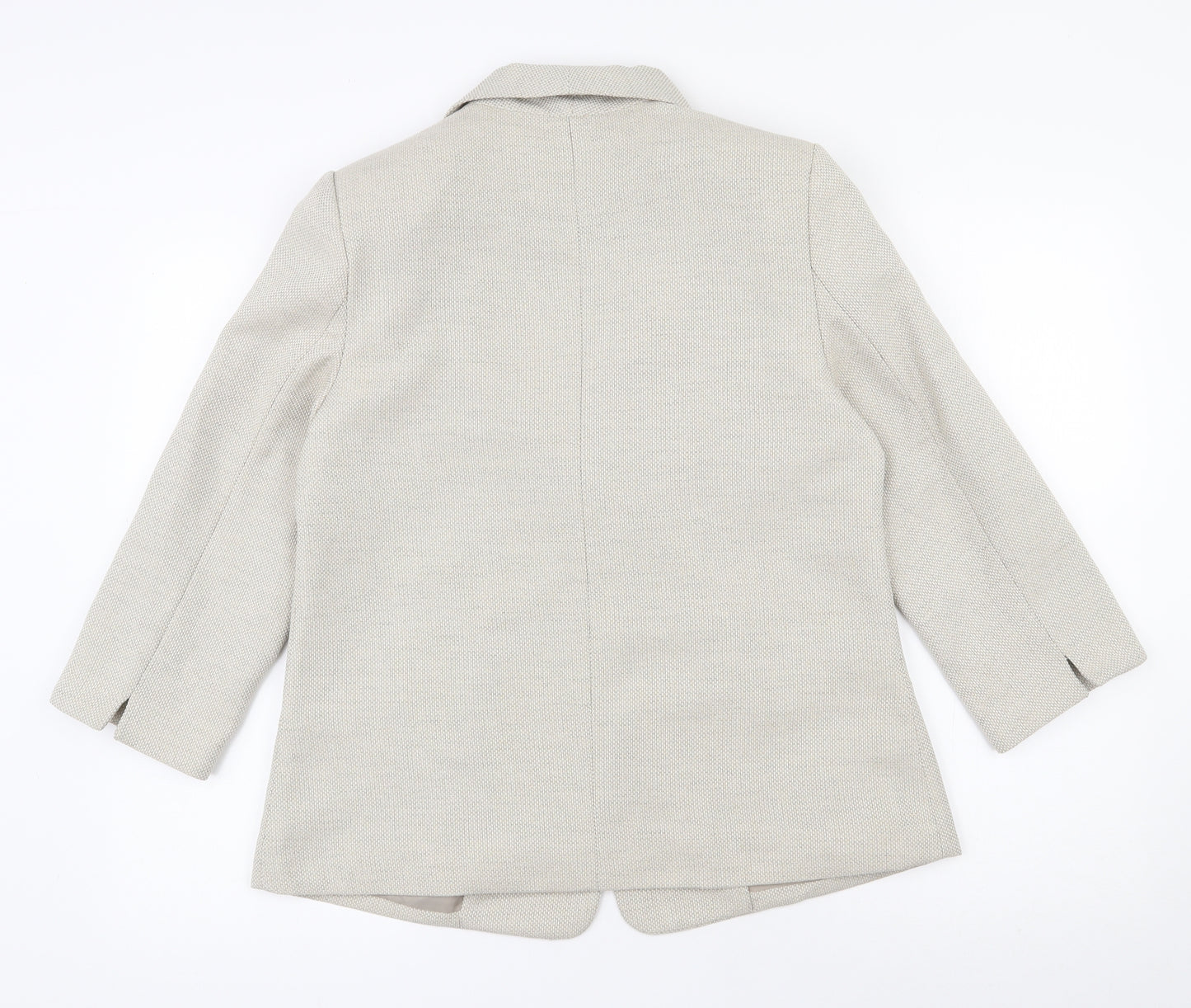 Honor Milburn Womens Beige  100% Polyester Jacket Suit Jacket Size 12