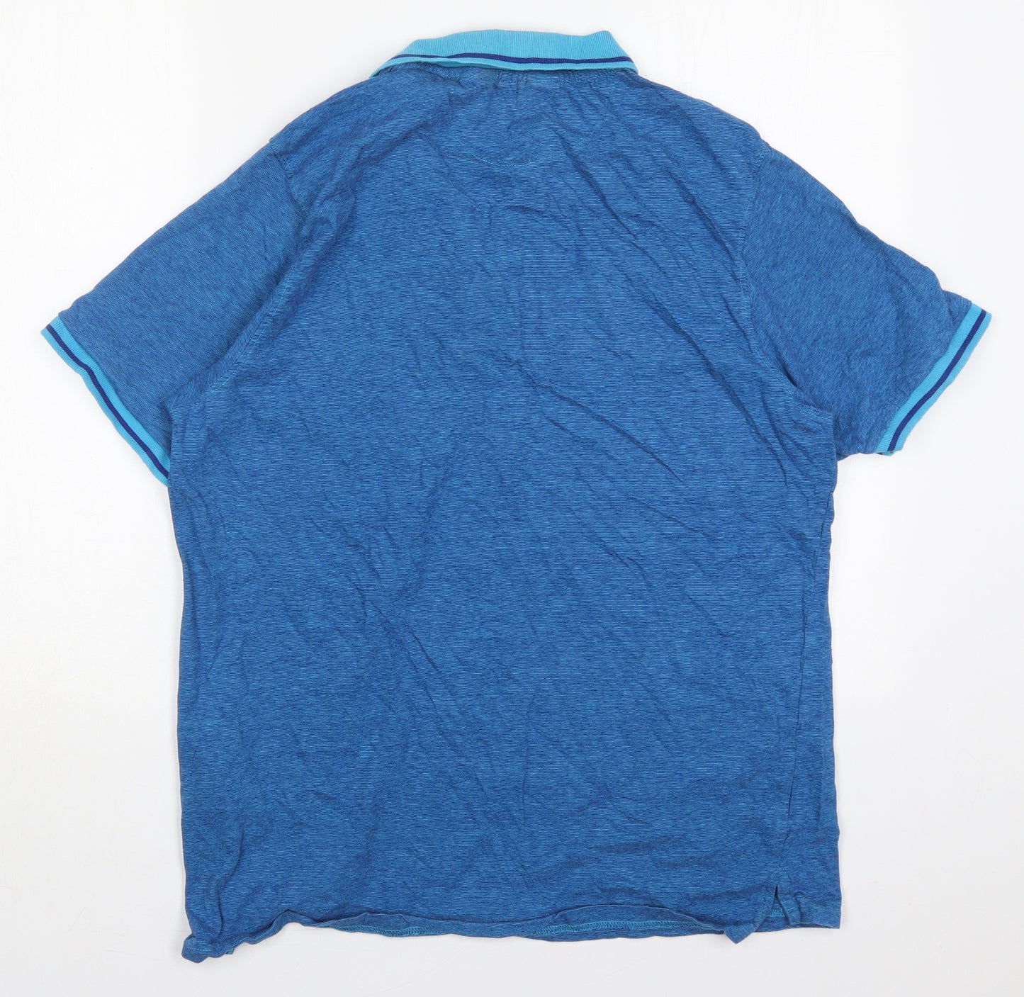 Pierre Cardin Mens Blue  Cotton  Polo Size XL Collared Pullover