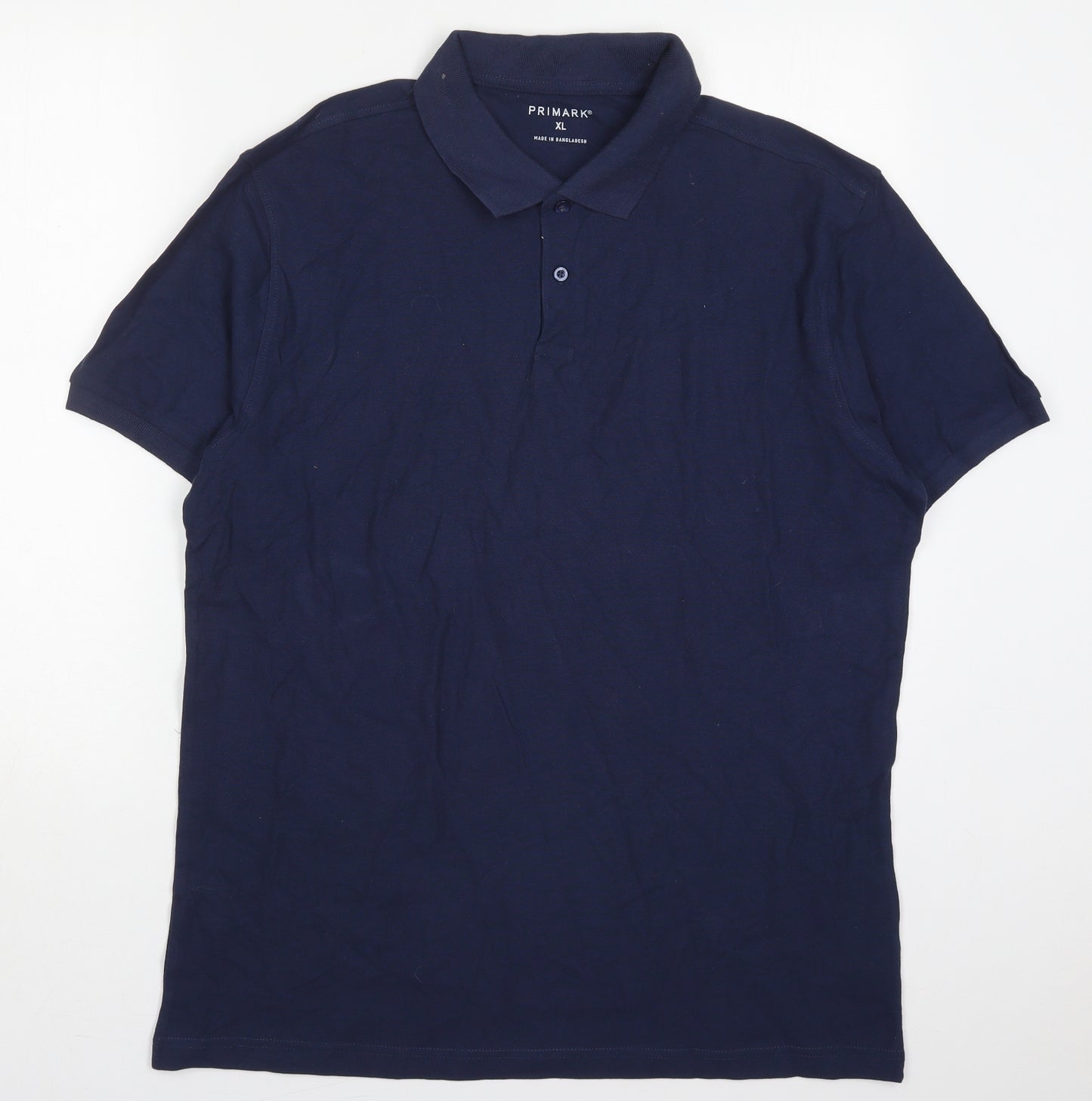 Primark Mens Blue  Cotton  Polo Size XL Collared Pullover