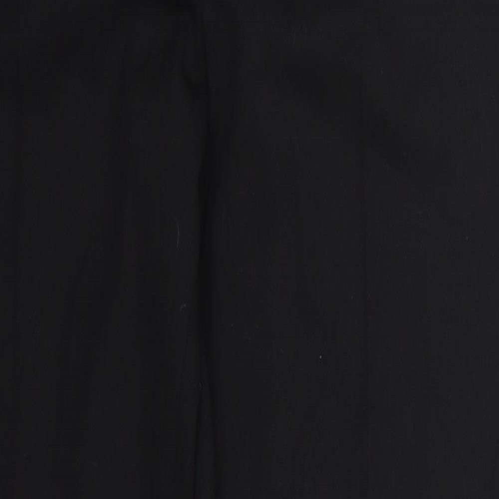 Planet Womens Black  Polyester Trousers  Size 32 in L30 in Regular Hook & Eye