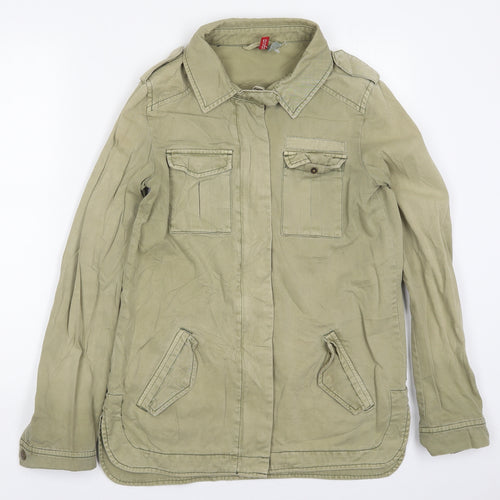 H&M Womens Green   Jacket  Size 10  Zip