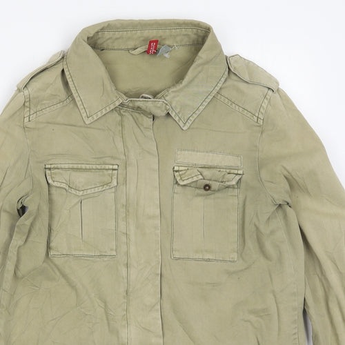H&M Womens Green   Jacket  Size 10  Zip