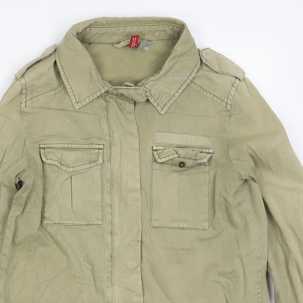H&M Womens Green   Jacket  Size 10  Zip