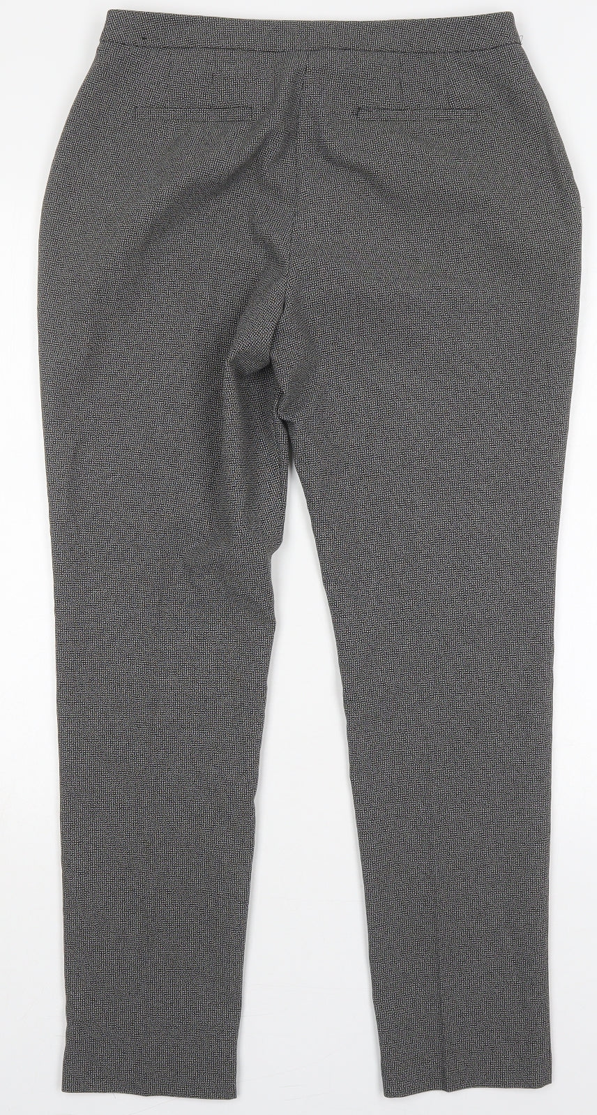 Atmosphere Womens Grey  Polyester Trousers  Size 10 L30 in Regular Hook & Eye