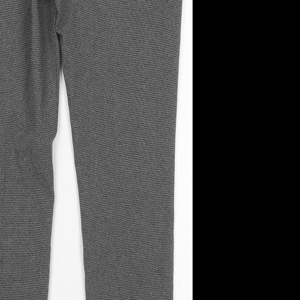 Atmosphere Womens Grey  Polyester Trousers  Size 10 L30 in Regular Hook & Eye