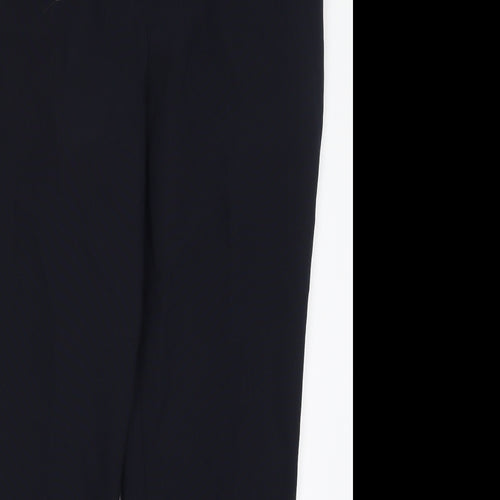 Dunnes Womens Blue  Polyester Trousers  Size 16 L28.5 in Regular Hook & Eye