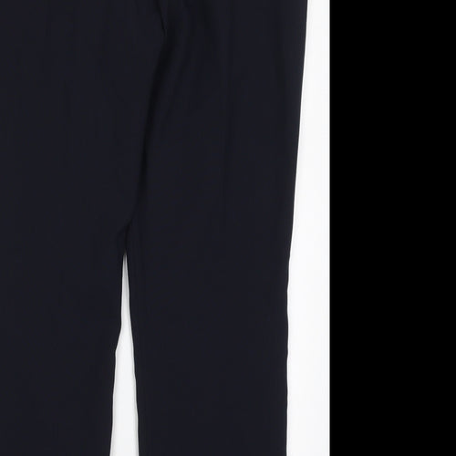 Dunnes Womens Blue  Polyester Trousers  Size 16 L28.5 in Regular Hook & Eye