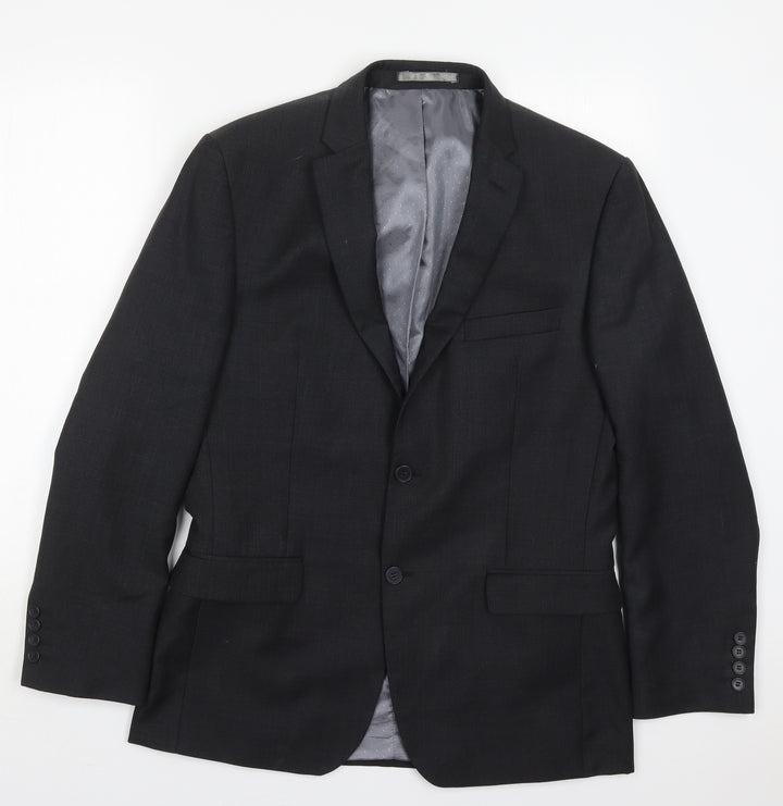 Tom English Mens Grey  Wool Jacket Suit Jacket Size 40