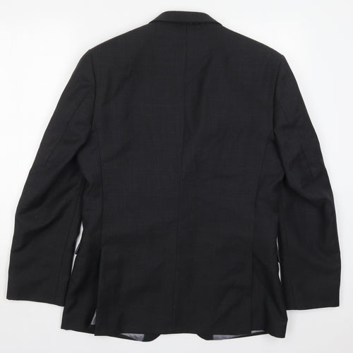 Tom English Mens Grey  Wool Jacket Suit Jacket Size 40