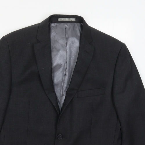 Tom English Mens Grey  Wool Jacket Suit Jacket Size 40