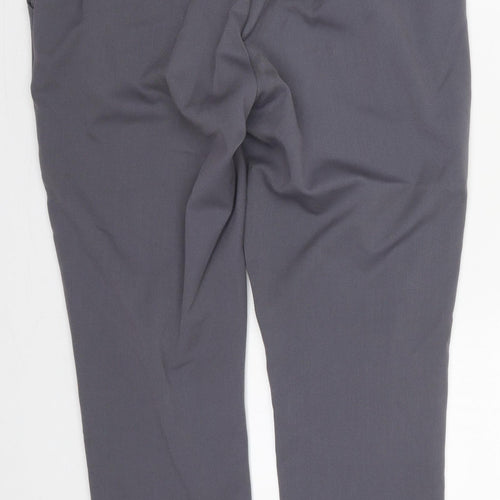 Anna Rose Womens Grey  Polyester Trousers  Size 12 L27 in Regular Button