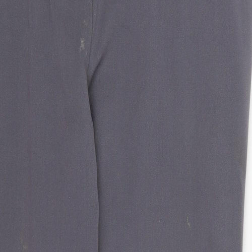 Anna Rose Womens Grey  Polyester Trousers  Size 12 L27 in Regular Button