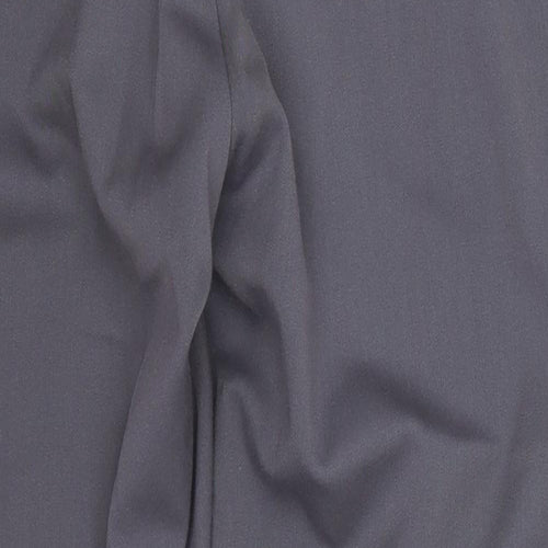 Anna Rose Womens Grey  Polyester Trousers  Size 12 L27 in Regular Button