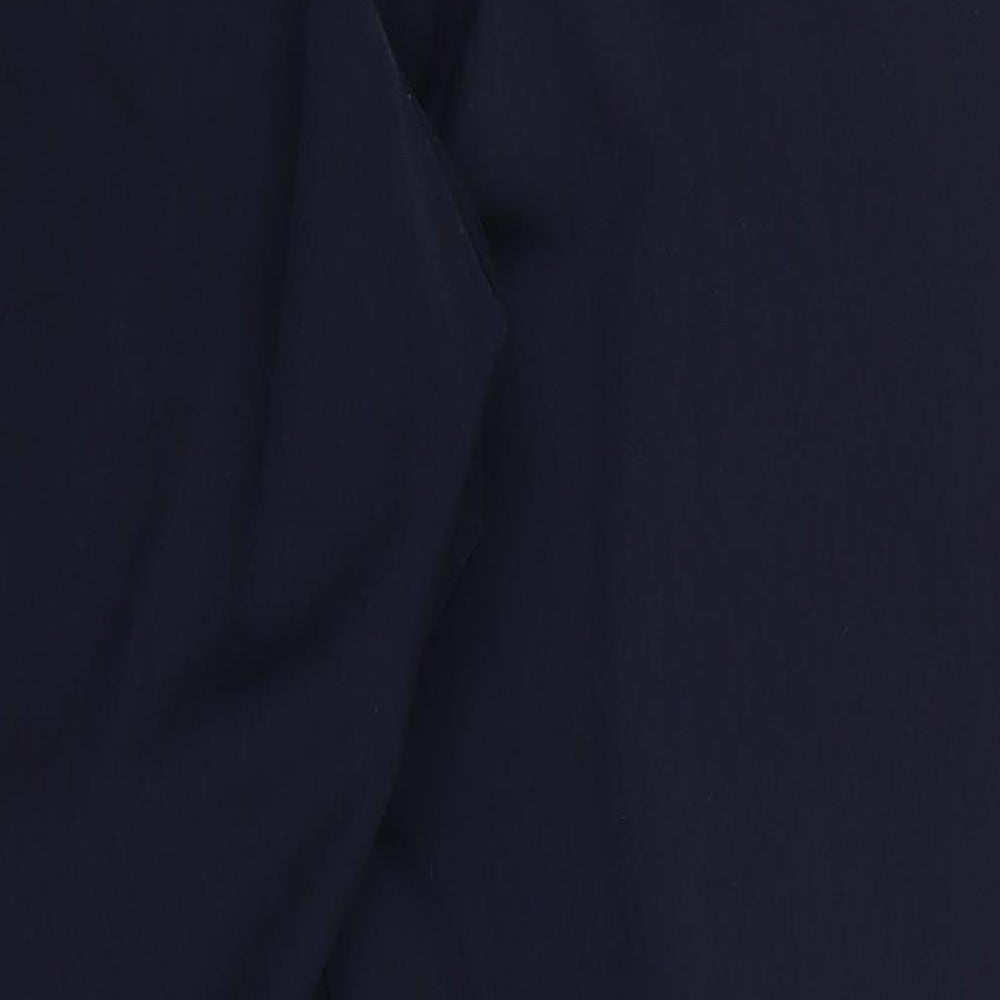 Bonmarché Womens Blue  Polyester Trousers  Size 14 L27 in Regular