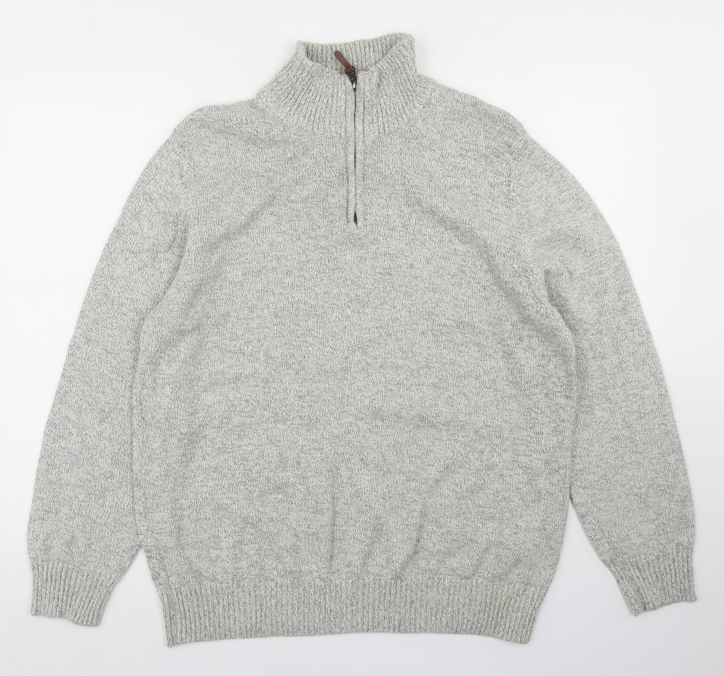TU Mens Grey  Cotton Pullover Sweatshirt Size L