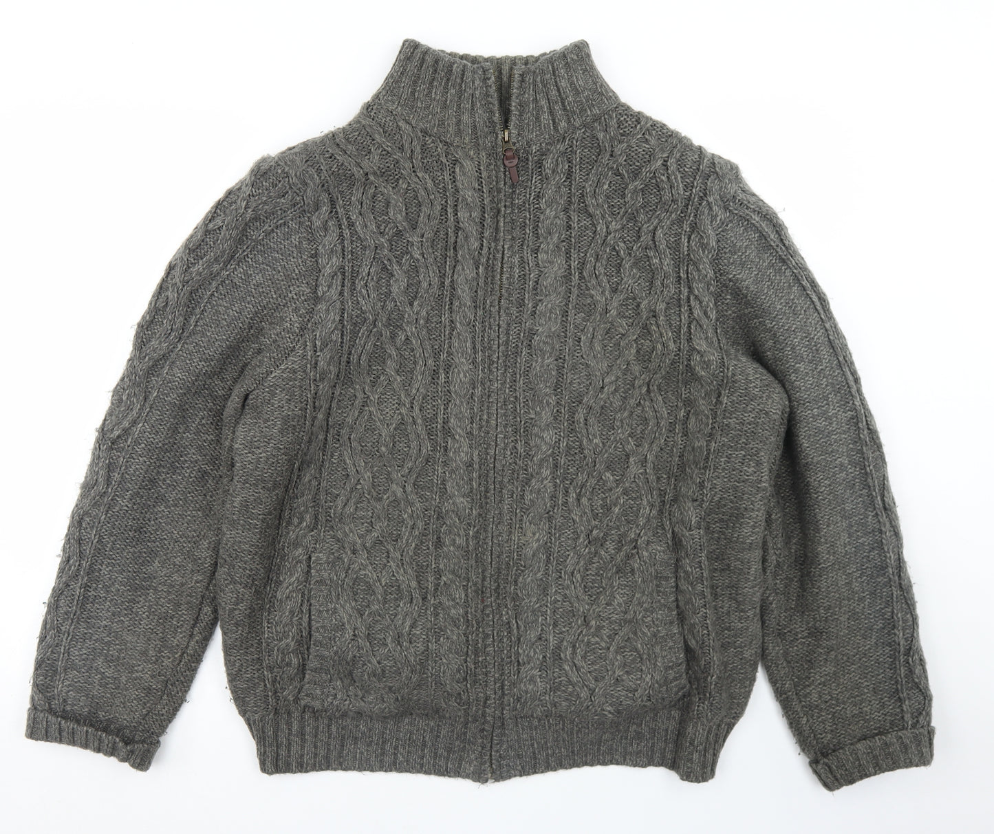 George Mens Grey   Jacket Coatigan Size XL  Zip