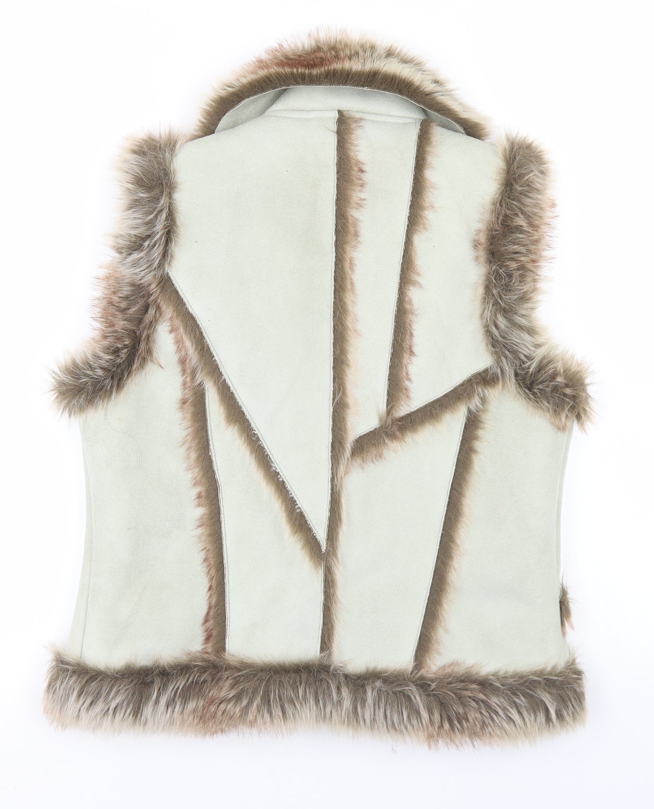 Dorothy Perkins Womens Beige   Gilet Coat Size 12  Snap
