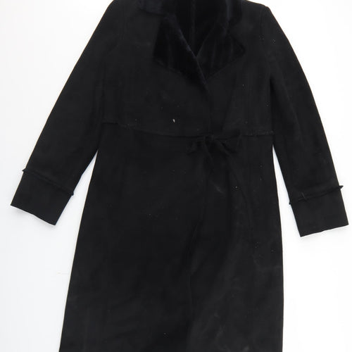 Marks and Spencer Womens Black   Jacket  Size 10  Tie