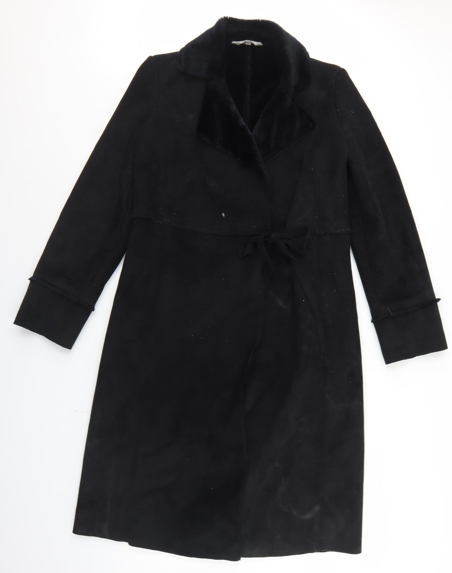 Marks and Spencer Womens Black   Jacket  Size 10  Tie