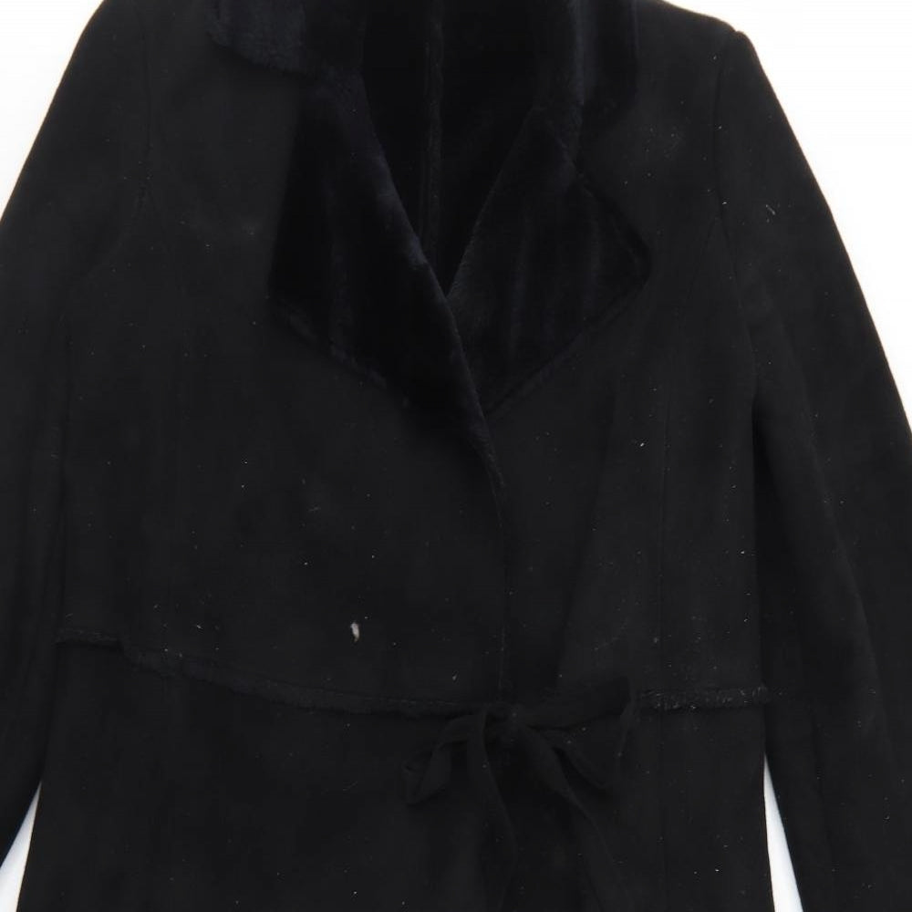 Marks and Spencer Womens Black   Jacket  Size 10  Tie