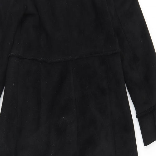 Marks and Spencer Womens Black   Jacket  Size 10  Tie
