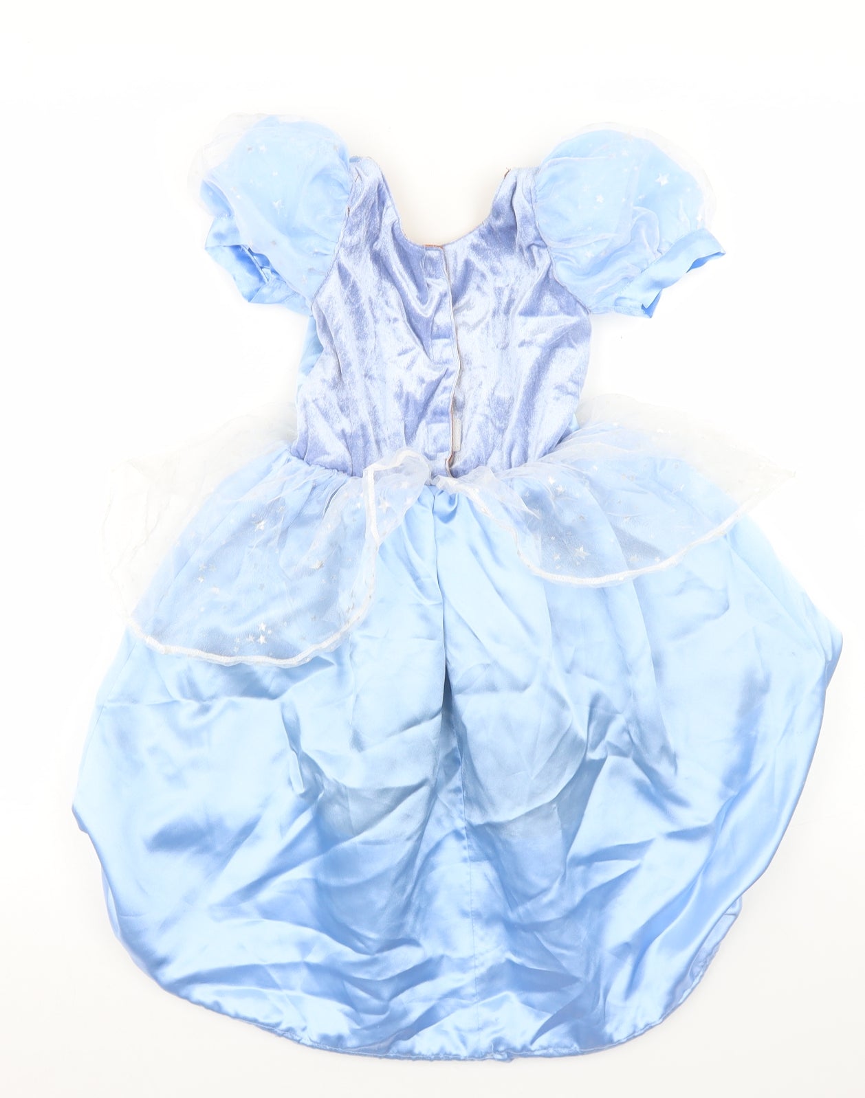 Disney Store Exclusive Girls Blue  Polyester Ball Gown  Size 2-3 Years  Round Neck Hook & Loop - Cinderella Reversible