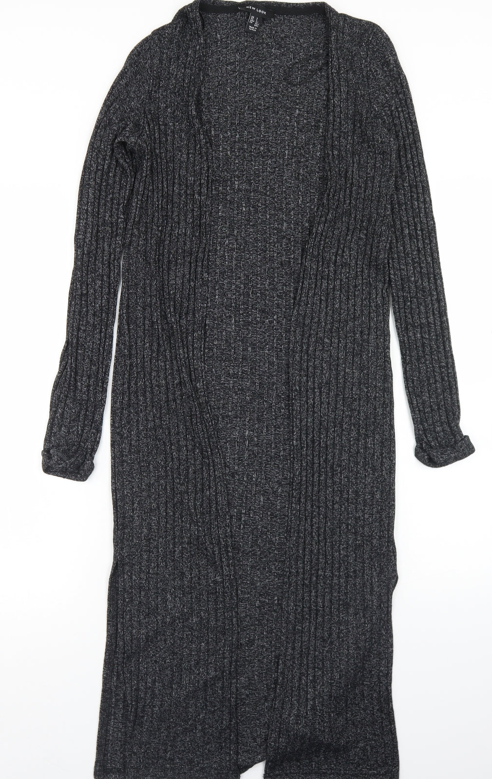 New Look Womens Grey Round Neck  Viscose Cardigan Jumper Size S