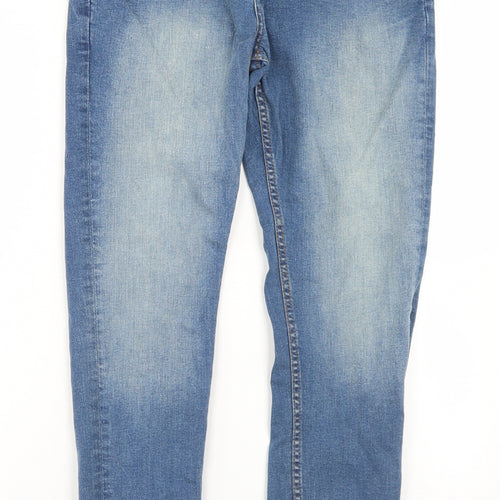 Denim Co Mens Blue  Cotton Skinny Jeans Size 30 in L28 in Regular Button