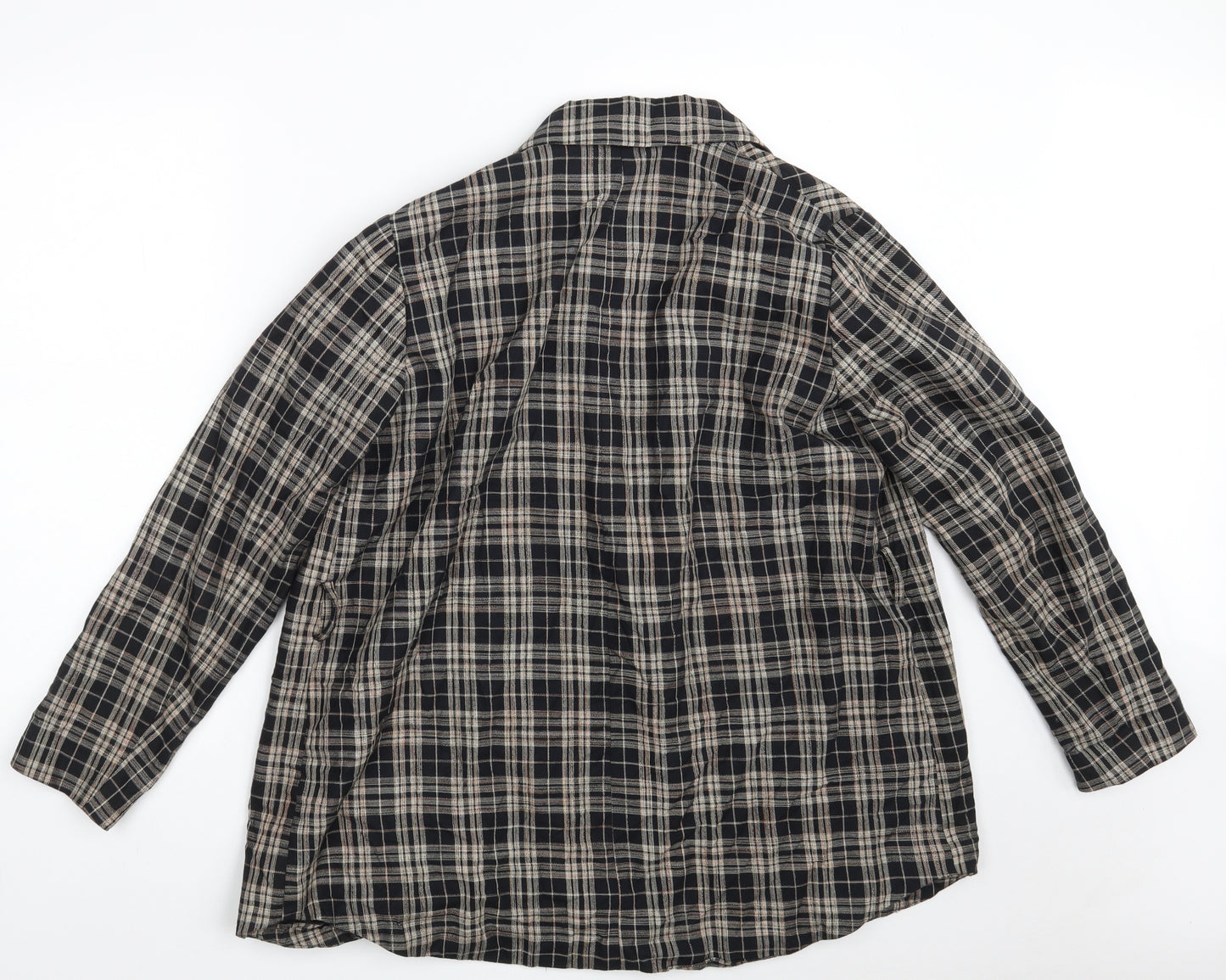 Zara Womens Black Check  Jacket  Size S  Button