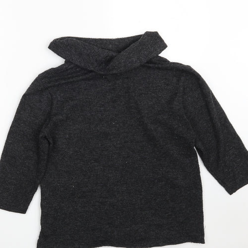 Tigi Womens Grey High Neck  Polyester Pullover Jumper Size 14   - Size14-16