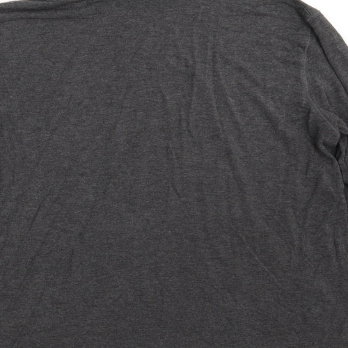 Augusta Womens Grey  Viscose Basic T-Shirt Size 14 High Neck