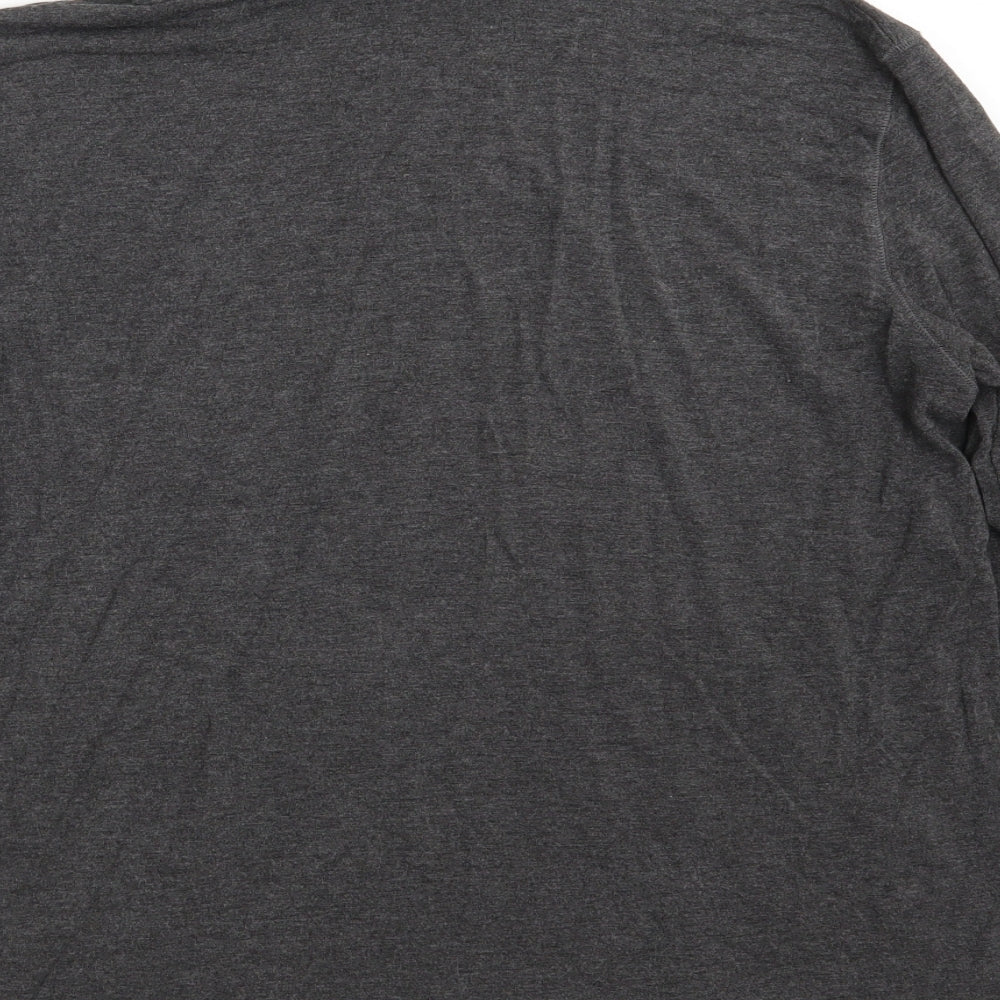 Augusta Womens Grey  Viscose Basic T-Shirt Size 14 High Neck