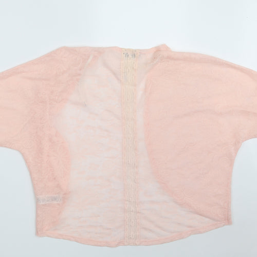 Dorothy Perkins Womens Pink Floral Polyester Basic Blouse Size 10 V-Neck