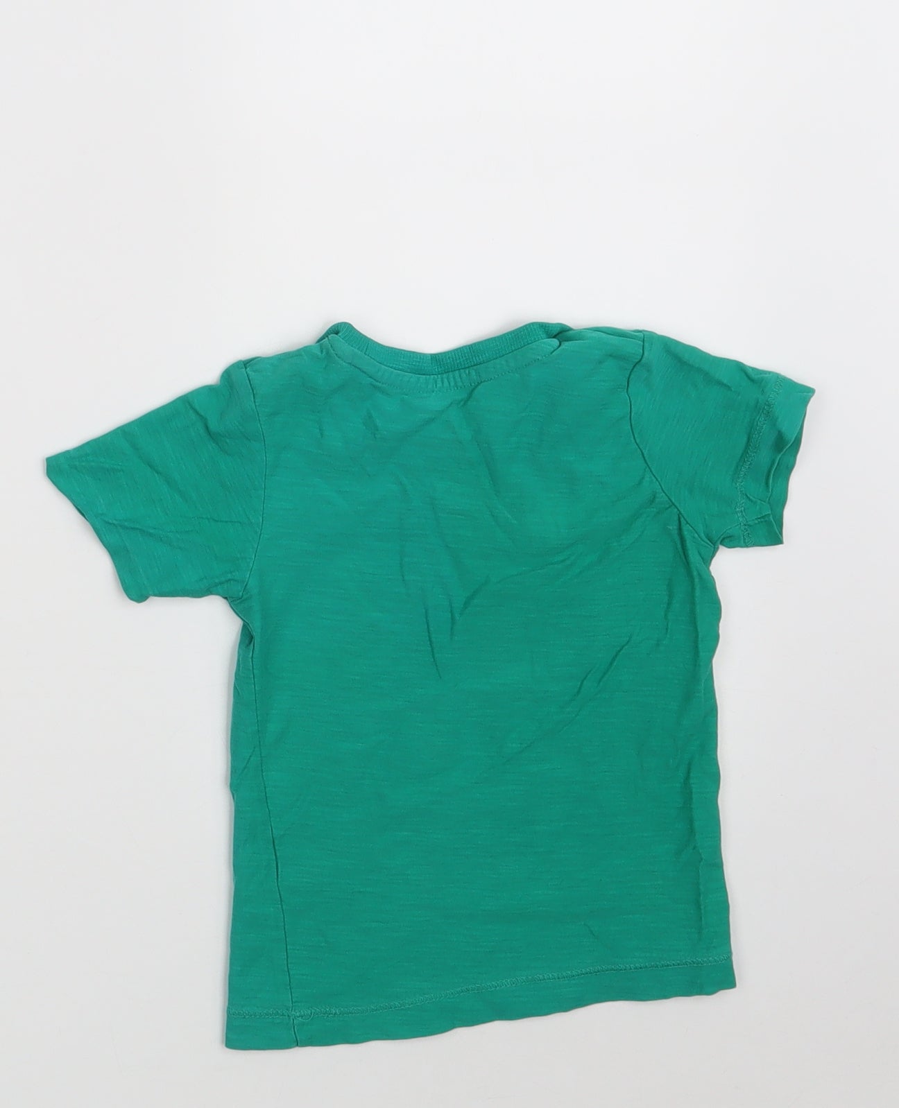 Matalan Boys Green  100% Cotton Basic T-Shirt Size 12-18 Months Round Neck  - ROAR