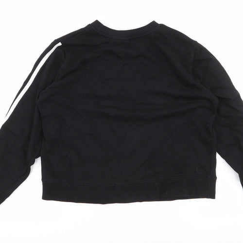 ASOS Womens Black  Cotton Pullover Sweatshirt Size 8  Pullover