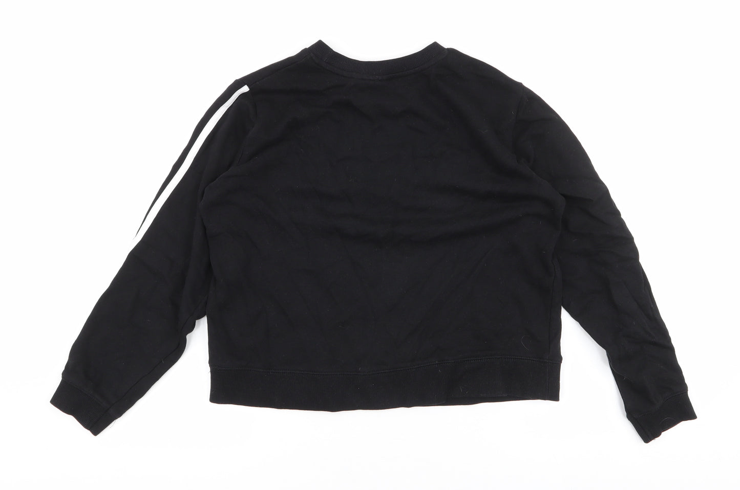 ASOS Womens Black  Cotton Pullover Sweatshirt Size 8  Pullover