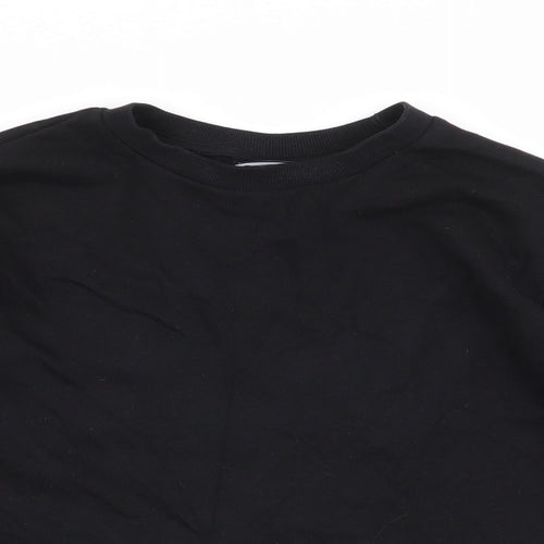 ASOS Womens Black  Cotton Pullover Sweatshirt Size 8  Pullover