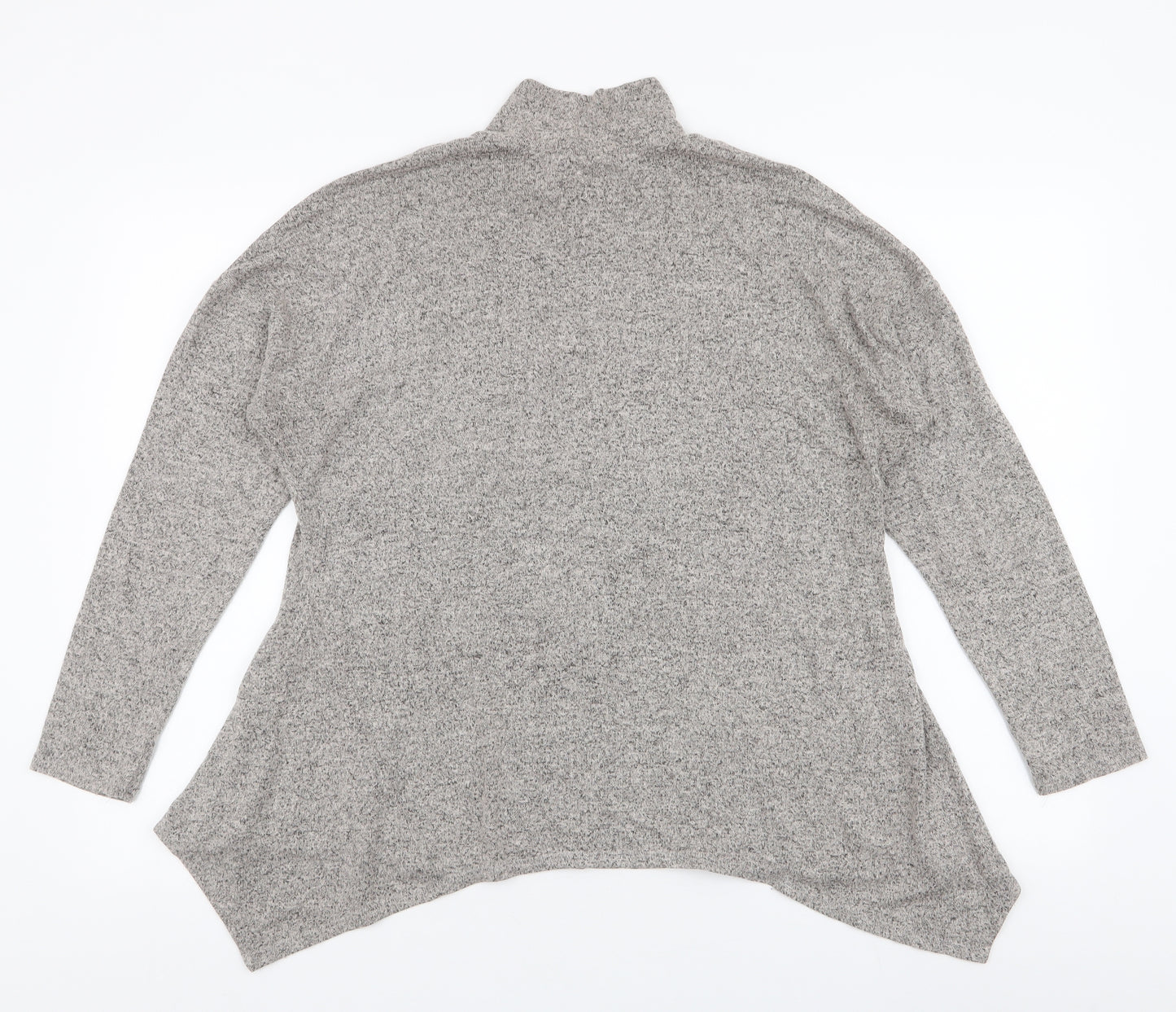 Green Envelope Womens Beige Roll Neck  Polyester Pullover Jumper Size M