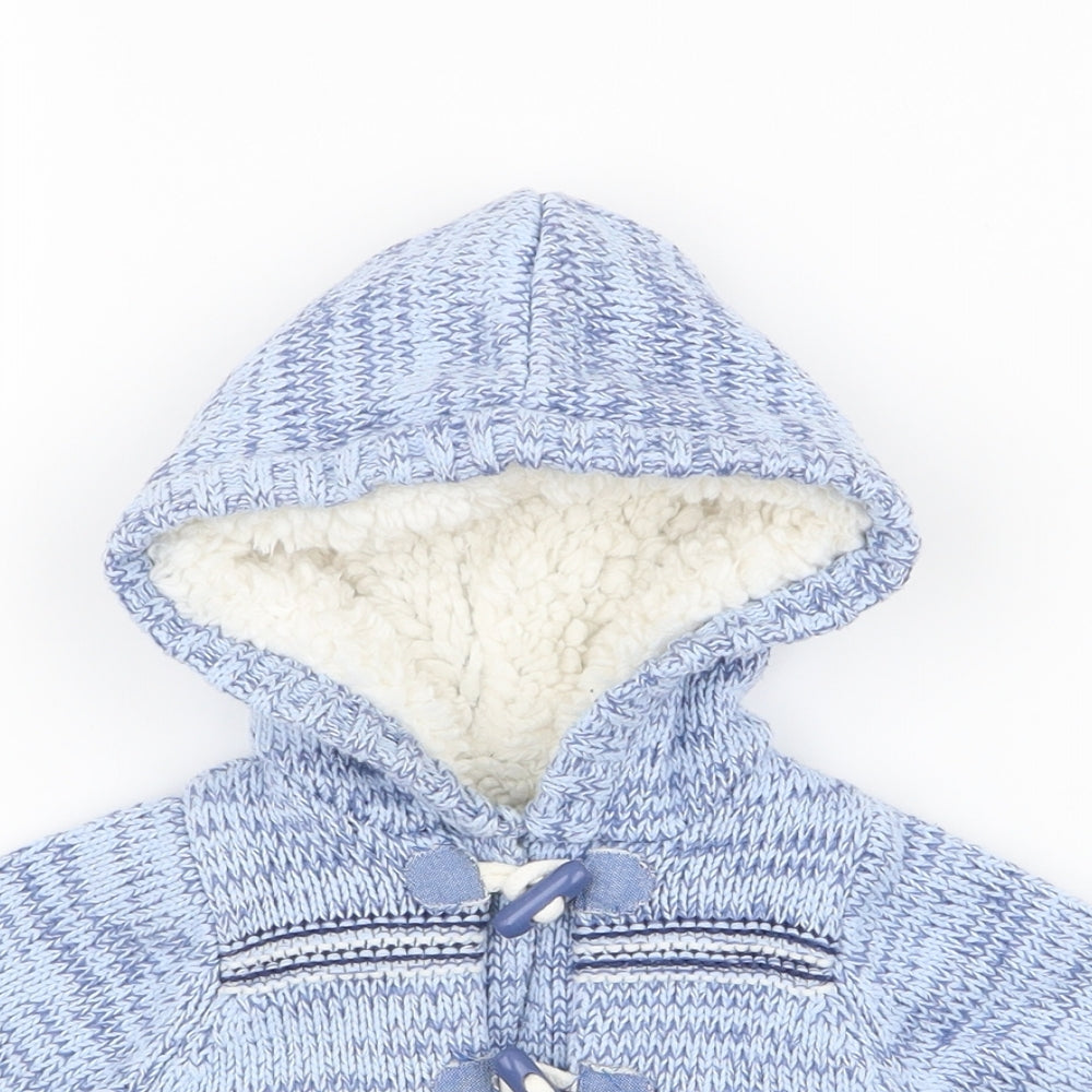 Matalan Boys Blue   Jacket  Size 0-3 Months   Button
